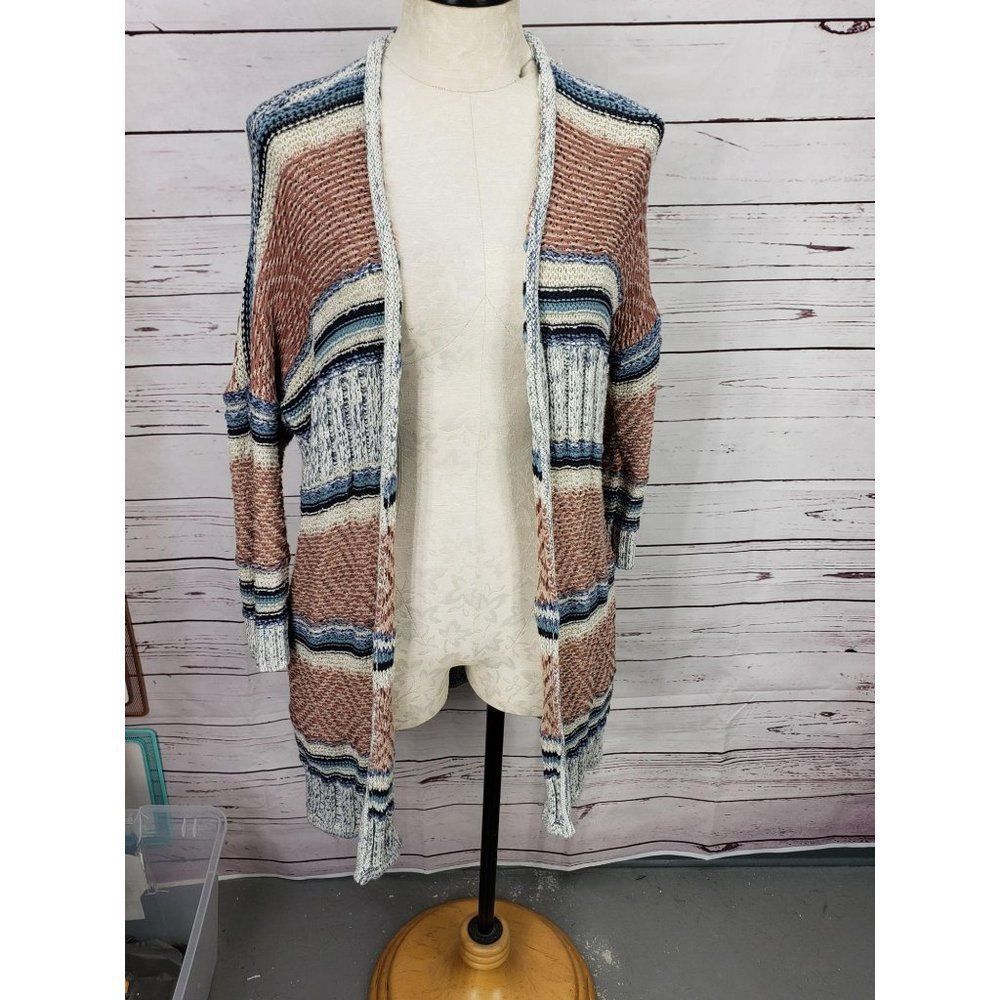 American Eagle Striped Cardigan Sweater